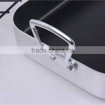 Nonstick Turkey Adjustable Shallow Oven Baking Pan With Rack photo-3