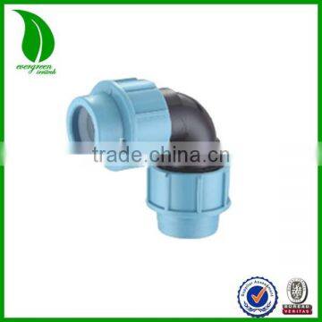 PP pvc pipe fitting 90 degree elbow