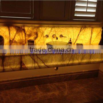 POLISHED ONYX SINKS,BACKLIT ONYX BATHROOM VANITYTOPS & SINKS