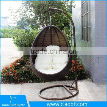Горячая продажа наружного садового викингового висячего кресла / висячего кресла из ротанга photo-2