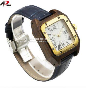 Customized Men Brand Your Own Watches Wood Watch With Stainless Steel