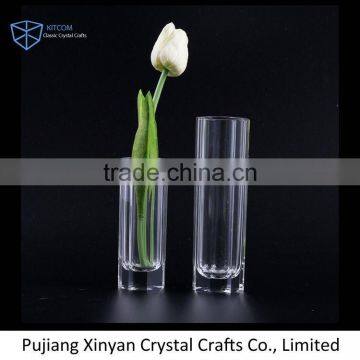 Top selling custom design morden crystal flower vase with different size