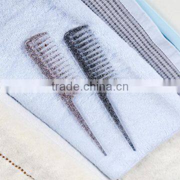 Plastic Morden Hair Comb With Crystals Point Handle photo-2