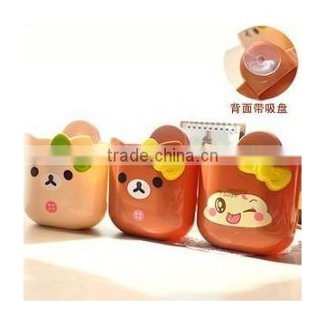 3021 cartoon function plastic pen holder wholesale with suction cups