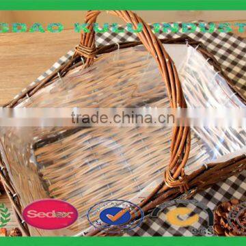 factory price top quality picnic willow basket for sale