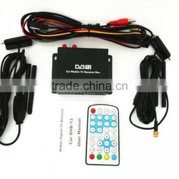 Hot-sale High Quality Car Digital Receiver With Dual Antenna Car Mobile TV Receiver For Mongolia, Russia, Singapore, Indonesia