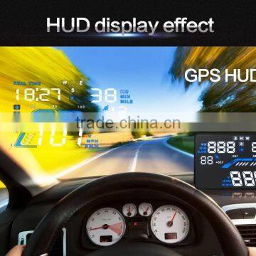 New Arrival HD 5.5inch Big Colorful Screen Display Head Up Display With GPS Universal Use For All Verhicle photo-2