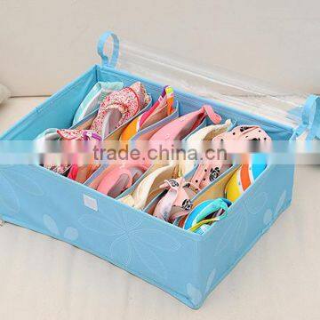 Fashion 7Lattices Oxford Fabric Socks Bra Covered Fabric Storage Box photo-3