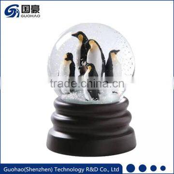Resin Penguin Figurines Snow Globe photo-1