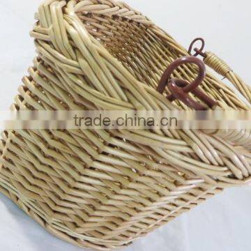 Handled Woven Custom Colored Wicker Removable Bicycle Basket photo-5