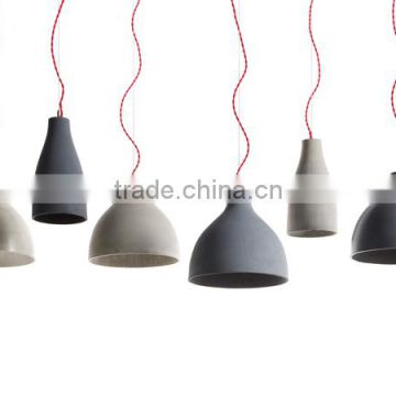 Custom concrete indoor pendant lamp