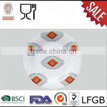 Middle East Design Melamine Dinner Plates,Round Shape Melamine Dinner Plates