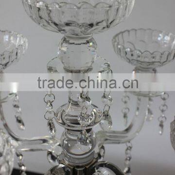 Jingyage Wedding Crystal Table Flower Candelabra Centerpiece photo-4