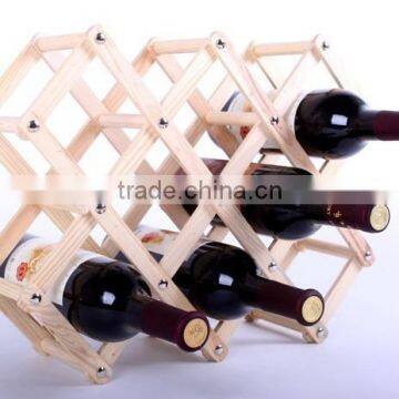 wooden wine bottle stand-creative wooden rack