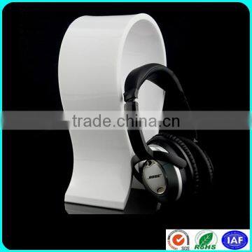 Customized Black Acrylic Earphone Headset Headphone Display Stand for Sale photo-5