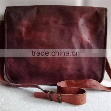 High Quality Classic Design Handmade Vintage Genuine Goat Leather Doctor Bag photo-2