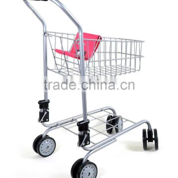 Metal Toy Folding Shopping Cart For Kids and Toddler