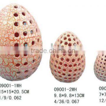 Ceramic easter egg set of 3