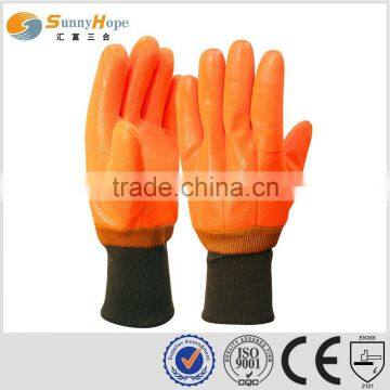 Sunnyhope Fluorescent Winter Pvc Coated Working Gloves photo-2