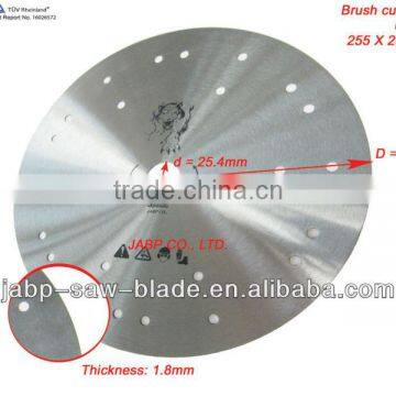 Natural color brush cutter blade