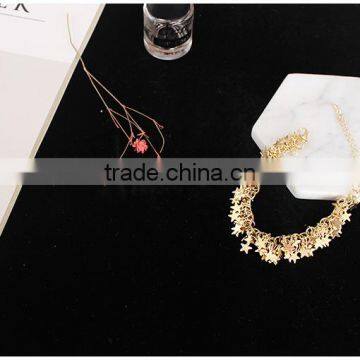 Layered Gold Tiny Stars Charms Bracelet Gold Stars Chain Bracelet photo-3