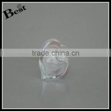 China 100ml Cosmetic Perfume Glass Bottle With Silver Aluminum Lid Heart Shaped Bottom Bottle Glass Best Selling photo-2