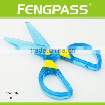 S5-1016 5 Inch 2Cr13 Stainless Steel Blade With Colorful Plastic Handle Shape Cutting Scissors photo-2