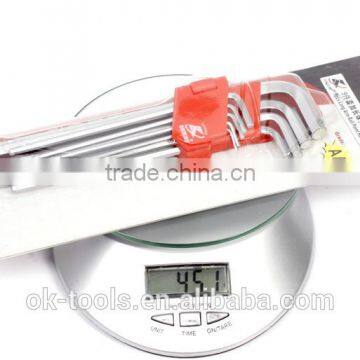 Ok-Tools Metric 9pcs Extra Long Arm Ball Point Long Hex Key Set photo-3