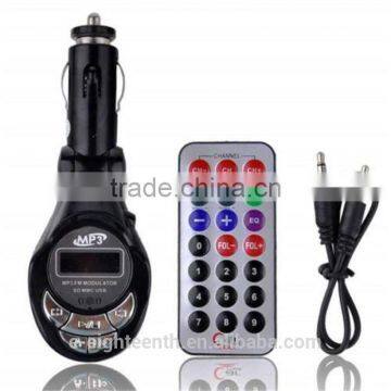 2016 hot foldable car MP3 Player Wireless FM Transmitter Modulator Car Kit & USB SD MMC LCD Remote