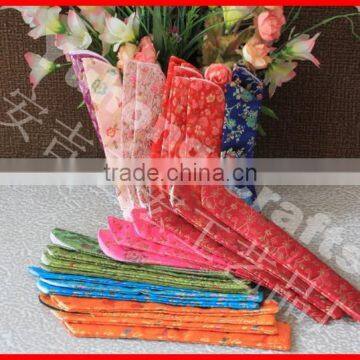 Chinese style cloth hand fan bag