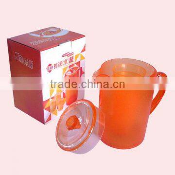 1.6L Popular Clear Plastic Cooler Water Jug With 4 Cups photo-4