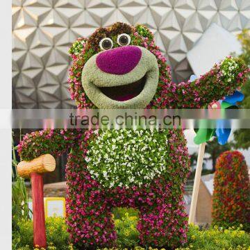 Newest design outdoor garden artificial topiary animal shape plants for sale