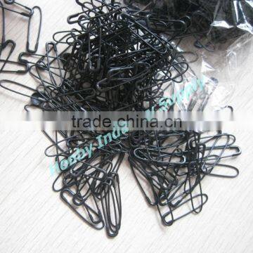 Hangtag Craft Knitting Used 24mm Black French Safety Pins