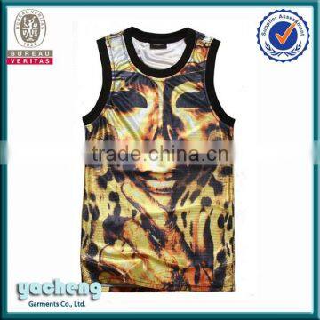 Adult Group Man Vest Sublimatio Tank Top All Over 3d Printing Vest/tank Top Sublimation 3d Printing Man Vest Wholesale Clothing