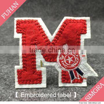 Hangzhou Garment Accessories Custom Design Sewing Embroidery Badges