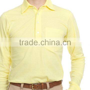 100% Cotton Custom Long Sleeve Golf Tee Plain Shirts Men Polo T-shirt photo-5