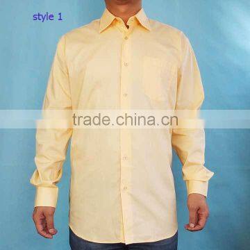 long sleeve cotton mens camisa stocklots in 2014, 140706c