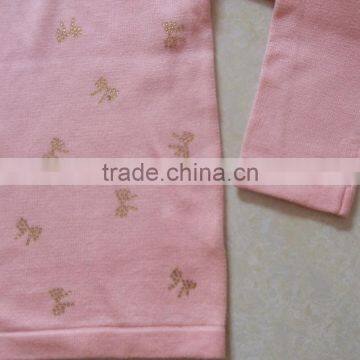 Fine-knit Kids Pullover Sweater in 100% Cotton With Sequined Appliques(BKN5323) photo-3