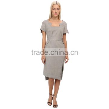 ladies dress tailor linen dress for cocktail evening party dress