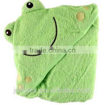 Eco-friendly Embroidery Designs Ring Spun Cotton Terry Animal Baby Bath Towel With Hood photo-4
