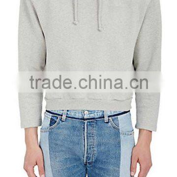 Cotton-Blend Crop Hoodie photo-3