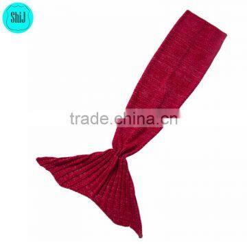 ShiJ 195*90cm 730g Crochet Mermaid Blanket