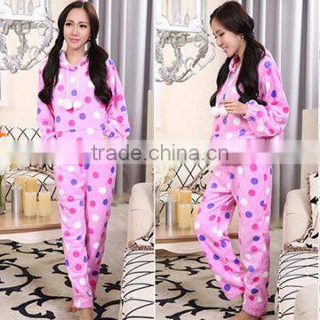 Chinese Adult Warm Fleece Pajamas