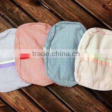 Monogrammed Toddle Seersucker Backpack photo-5