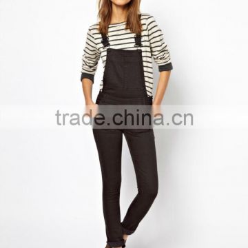 Wholesale new directions black close-fitting pocket jumpsuit