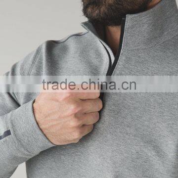 Wholesale Custom Long Sleeve Sweatshirt Blank Quarter Zip Sweatshirt for Men photo-5