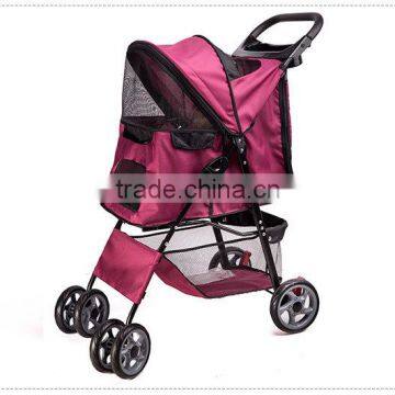 4 Wheels Pet Stroller Cat Dog Cage Stroller photo-6
