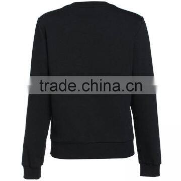 Ladies 100%cotton Contrast Color Pullover Sweatshirt photo-2