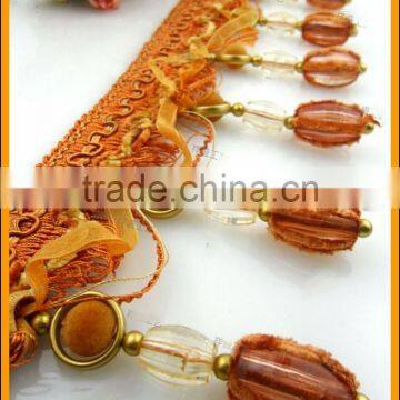 Factory Store High Quality Classic Braid Beaded With Fringe photo-2