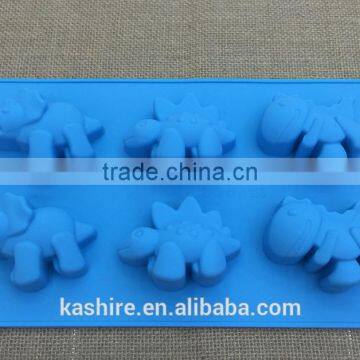 Wholesale Safety Dinosaur Shape Silicone Chocolate Mould,soap Mold,diy Cake Mould photo-2
